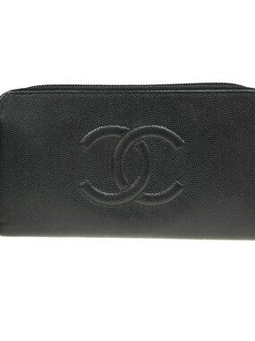 Chanel Black Calfskin Wallet NQ04613